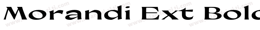 Morandi Ext Bold字体转换
